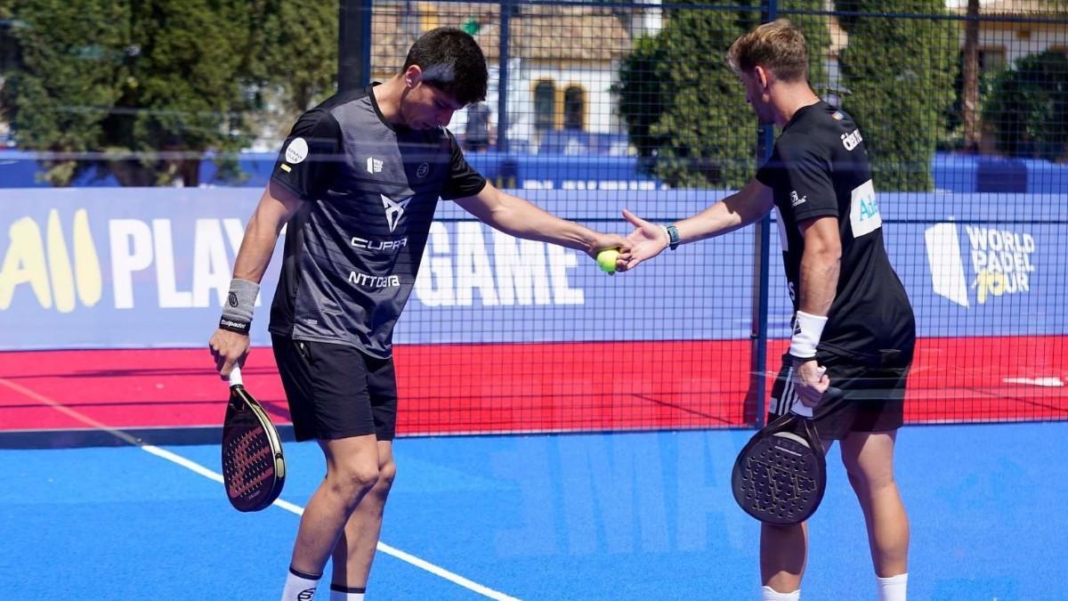 Juan Tello y Álex Ruiz, en el torneo de Marbella