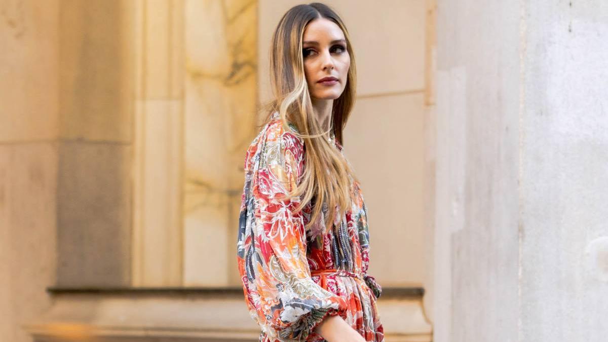 Olivia Palermo con vestido estampado