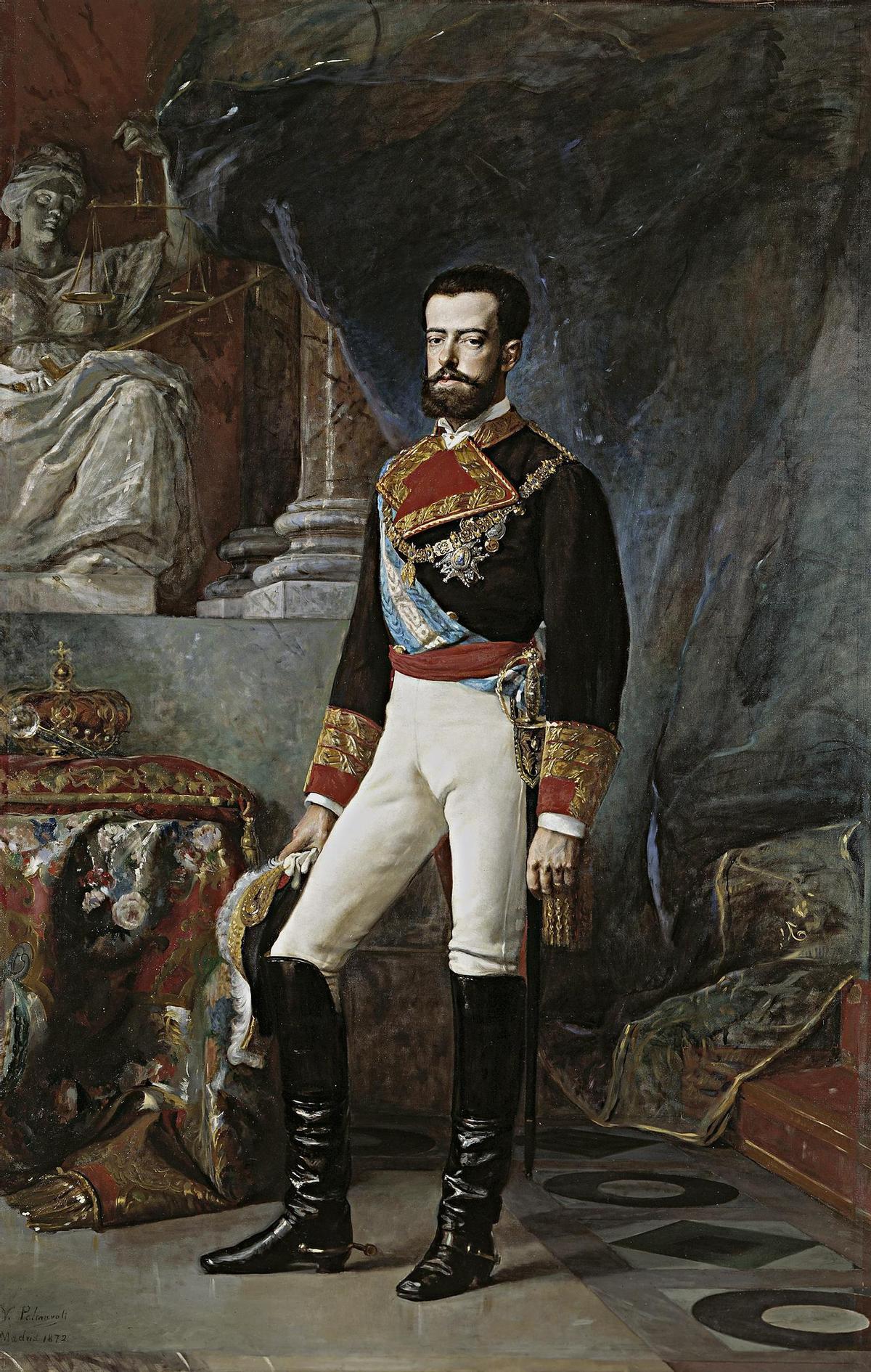 Amadeo Fernando María de Saboya fue rey de España entre 1870 y 1873.