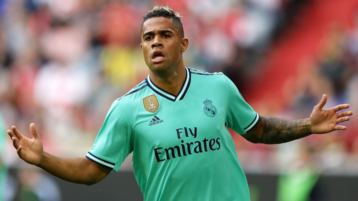 Mariano celebra uno de los seis goles que ha marcado en tres años con el Madrid