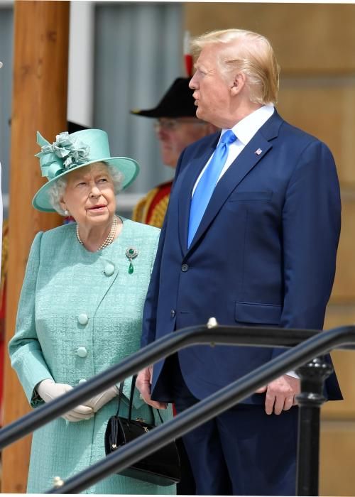 Isabel II recibe a Trump