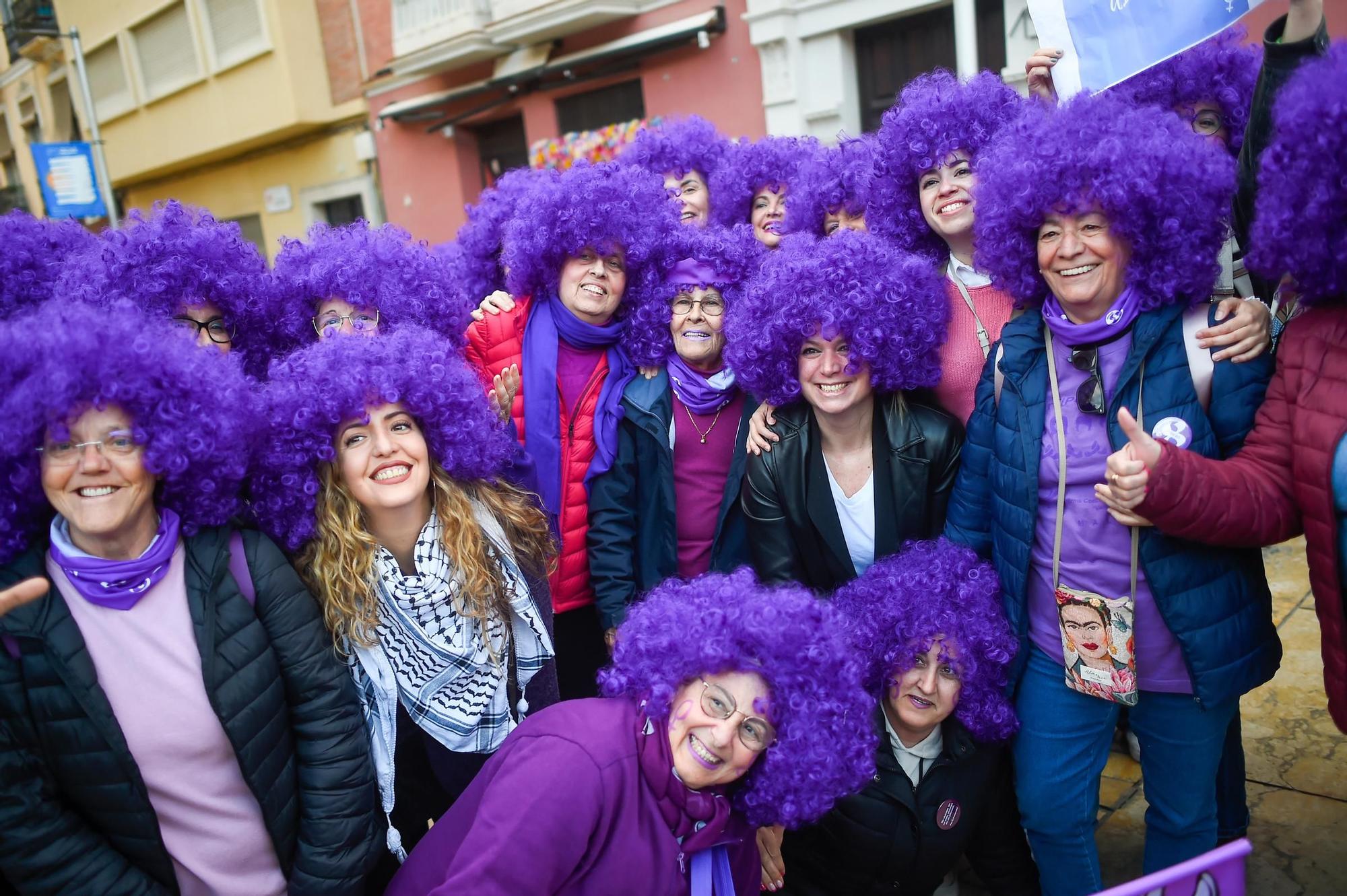 La marcha por el 8M en Málaga, en imágenes