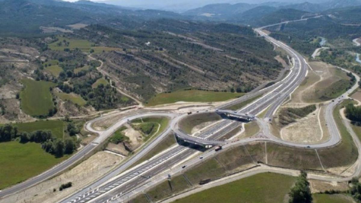 Enlace de Lanave con el que conectará el nuevo tramo de la A-23. | MINISTERIO DE TRANSPORTES