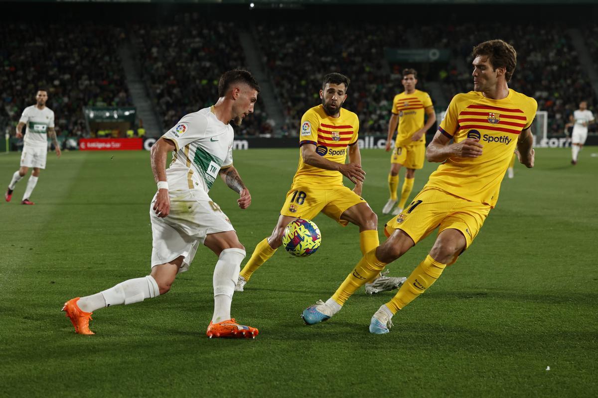 Elche - Barcelona en imágenes