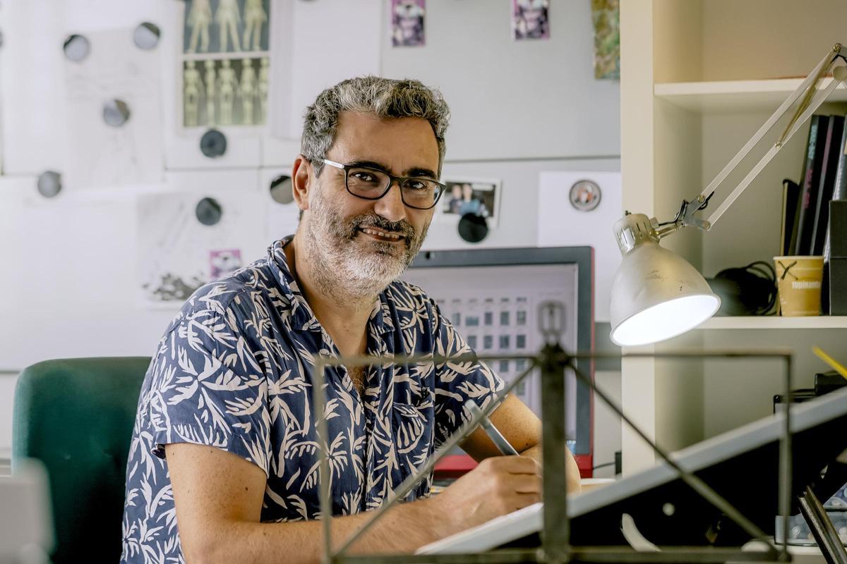 Guillem March, en su estudio del Parc Bit