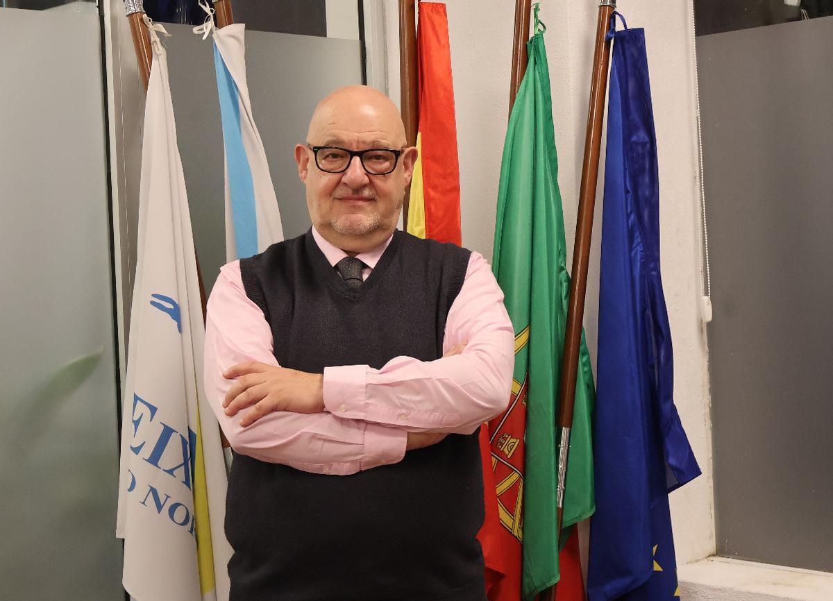 El secretario general del Eixo Atlántico, Xoán Vázquez Mao