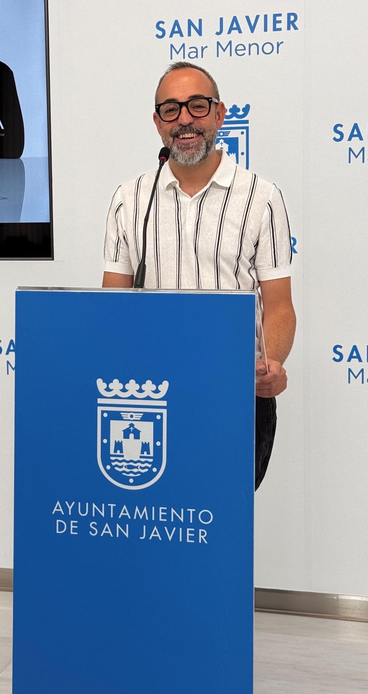 El concejal de Cultura del Ayuntamiento de San Javier, David Martínez, este martes.