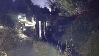 Heridas tres personas en una salida de vía en Rois