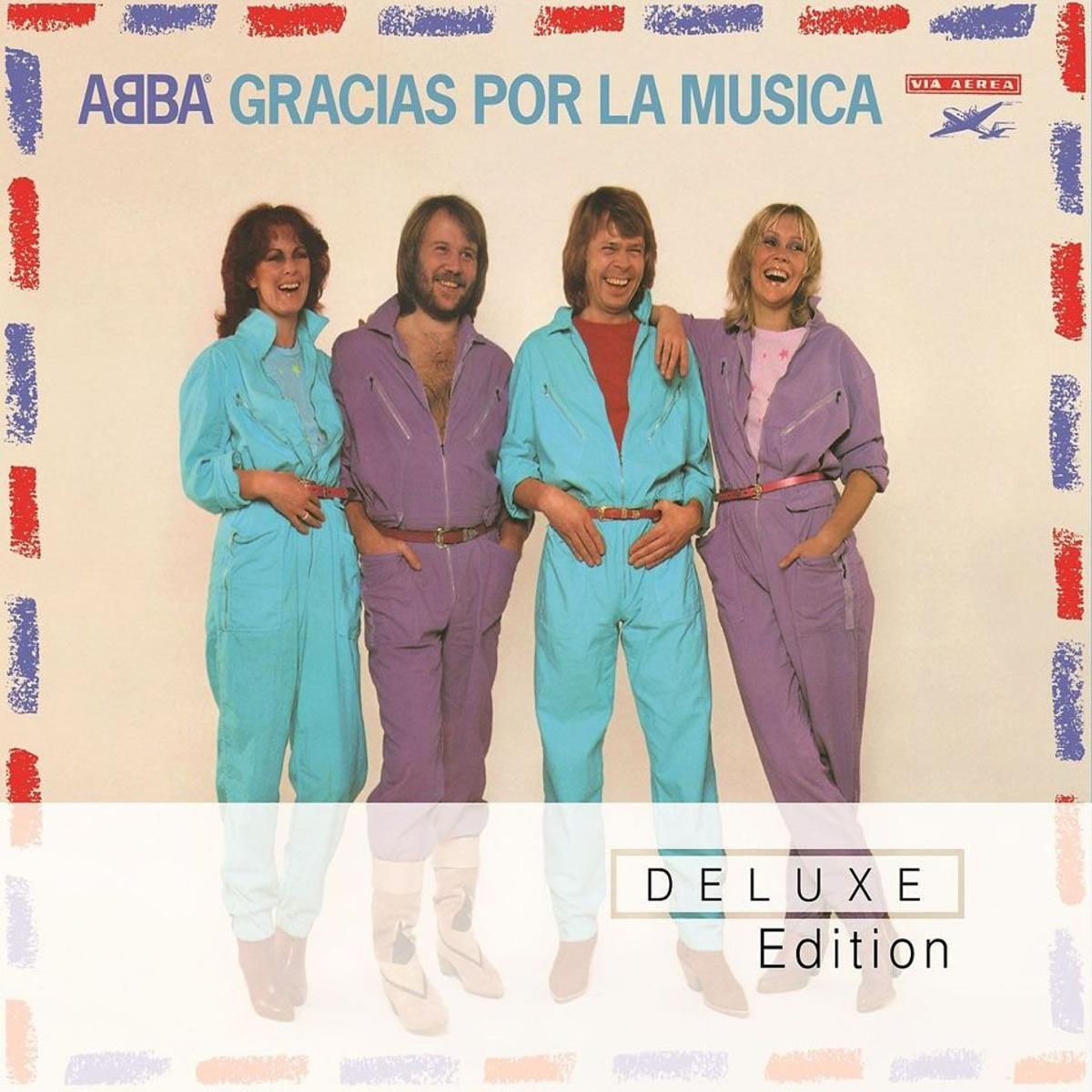 ABBA 西班牙语合辑《感谢音乐》的封面。