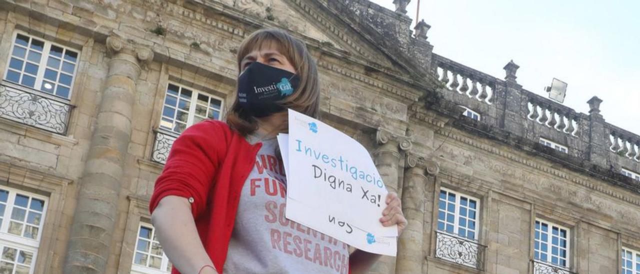 Una protesta en Galicia contra la Ley de Ciencia. |   // XOÁN ÁLVAREZ