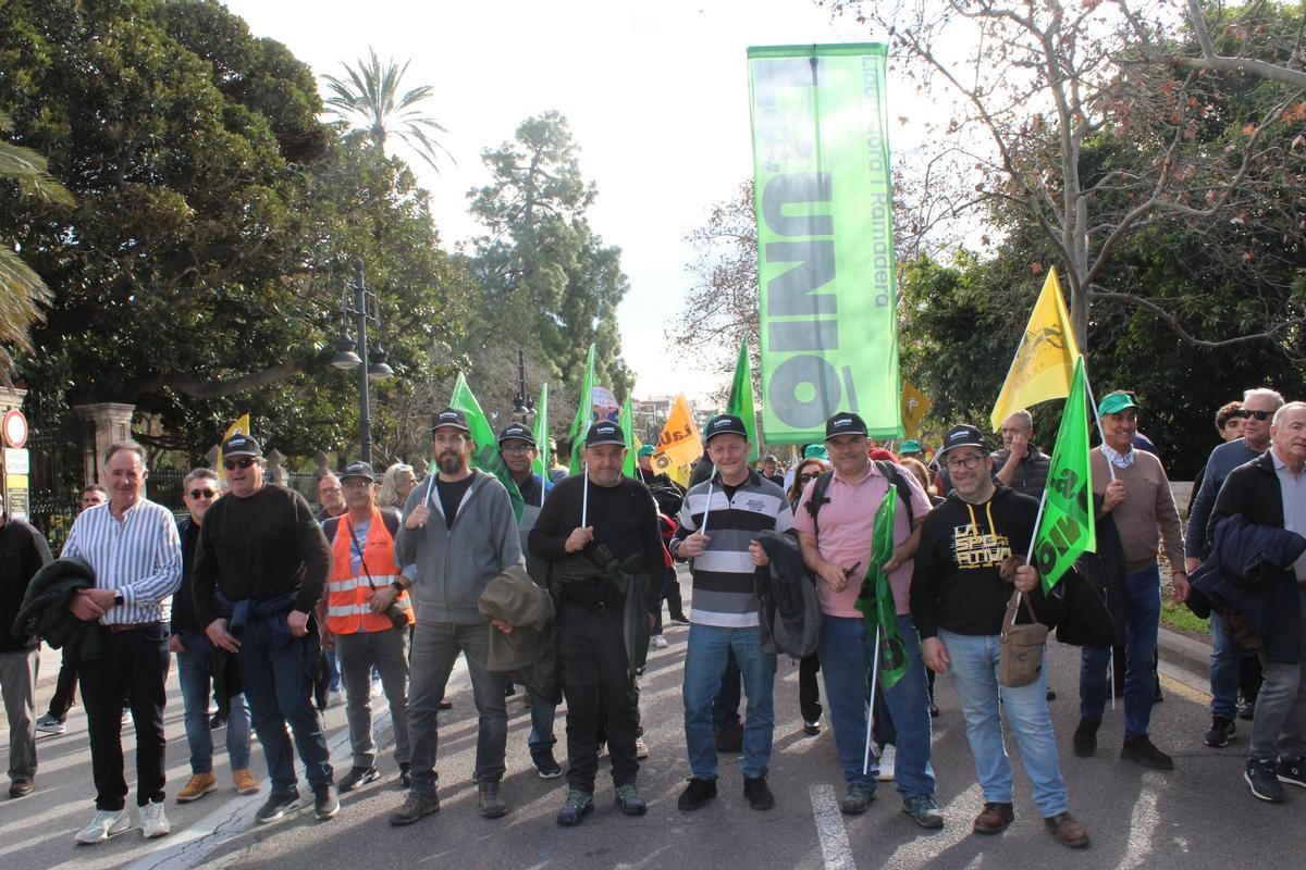 Protesta la Unió Llauradora contra Mercosur en València, en una imagen reciente.