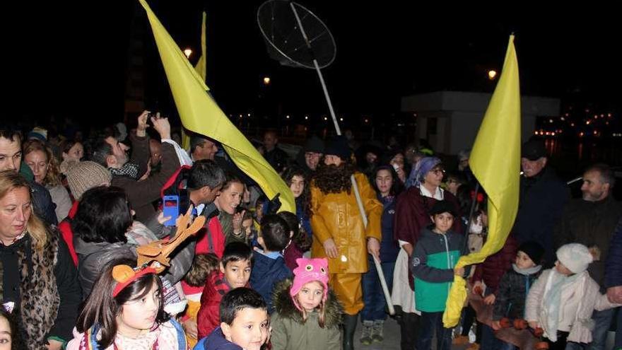 El Angulero, a su llegada a La Arena, el pasado lunes, para participar en la cabalgata.