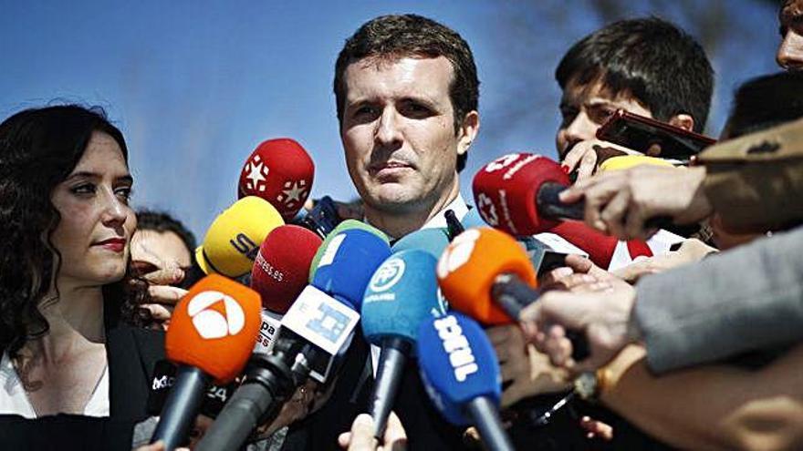 El líder del PP Pablo Casado