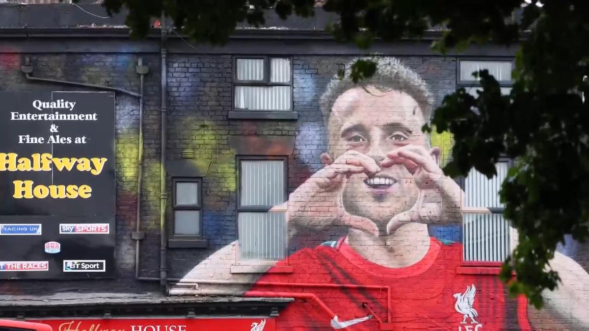 Homenaje a Diogo Jota con un mural en Liverpool