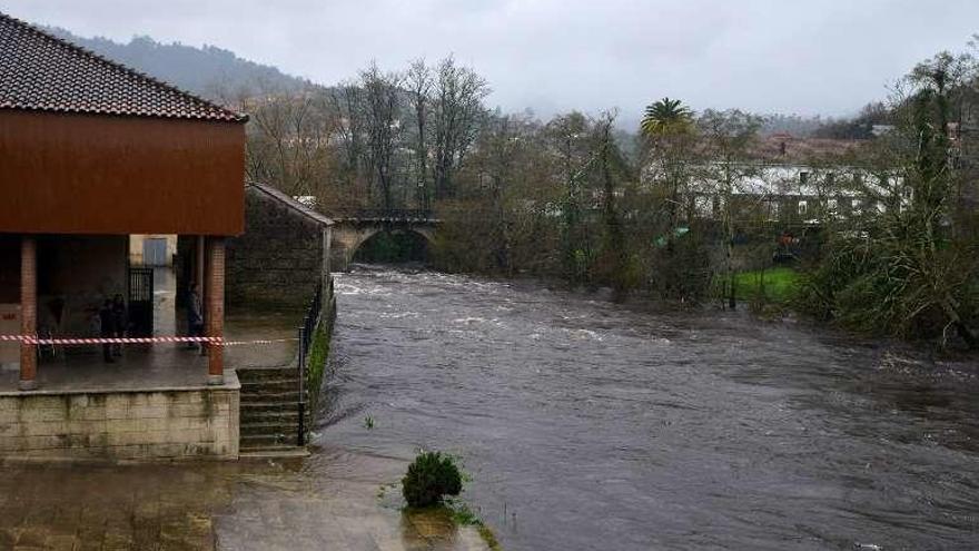 Inundaciones de este invierno en Ponte Caldelas. // Gustavo Santos