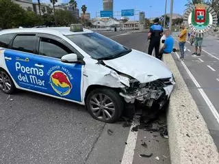 Aparatoso accidente en la Avenida Marítima