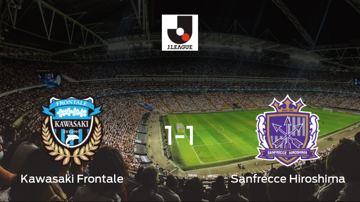 El Kawasaki Frontale y el Sanfrecce Hiroshima reparten los puntos tras empatar a uno