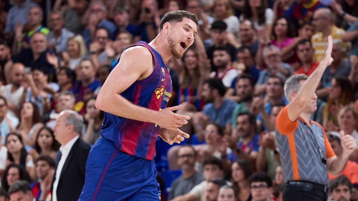 Joel Parra, jugador del Barça de basket