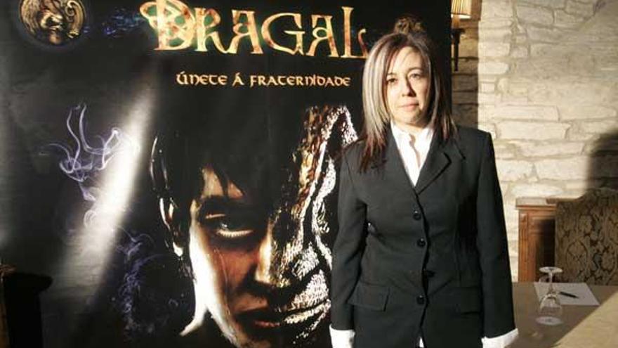 Elena Gallego, autora de Dragal, durante la presentación de su adaptación al cine. Xoán Álvarez