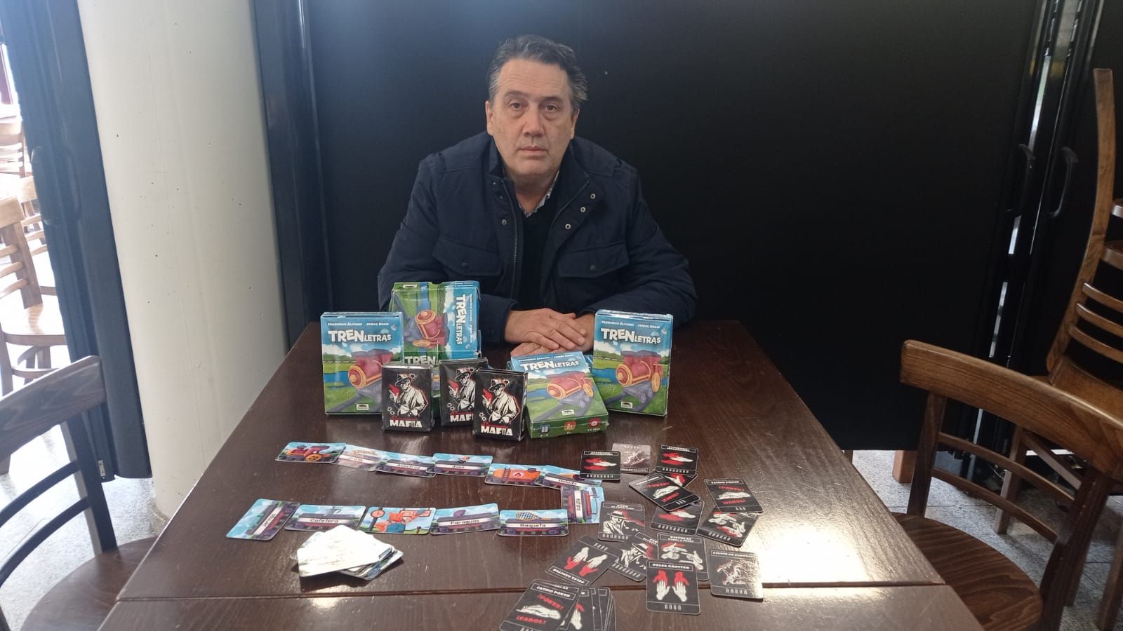 Francisco Álvarez, vecino de Amieva y creador de juegos de mesas