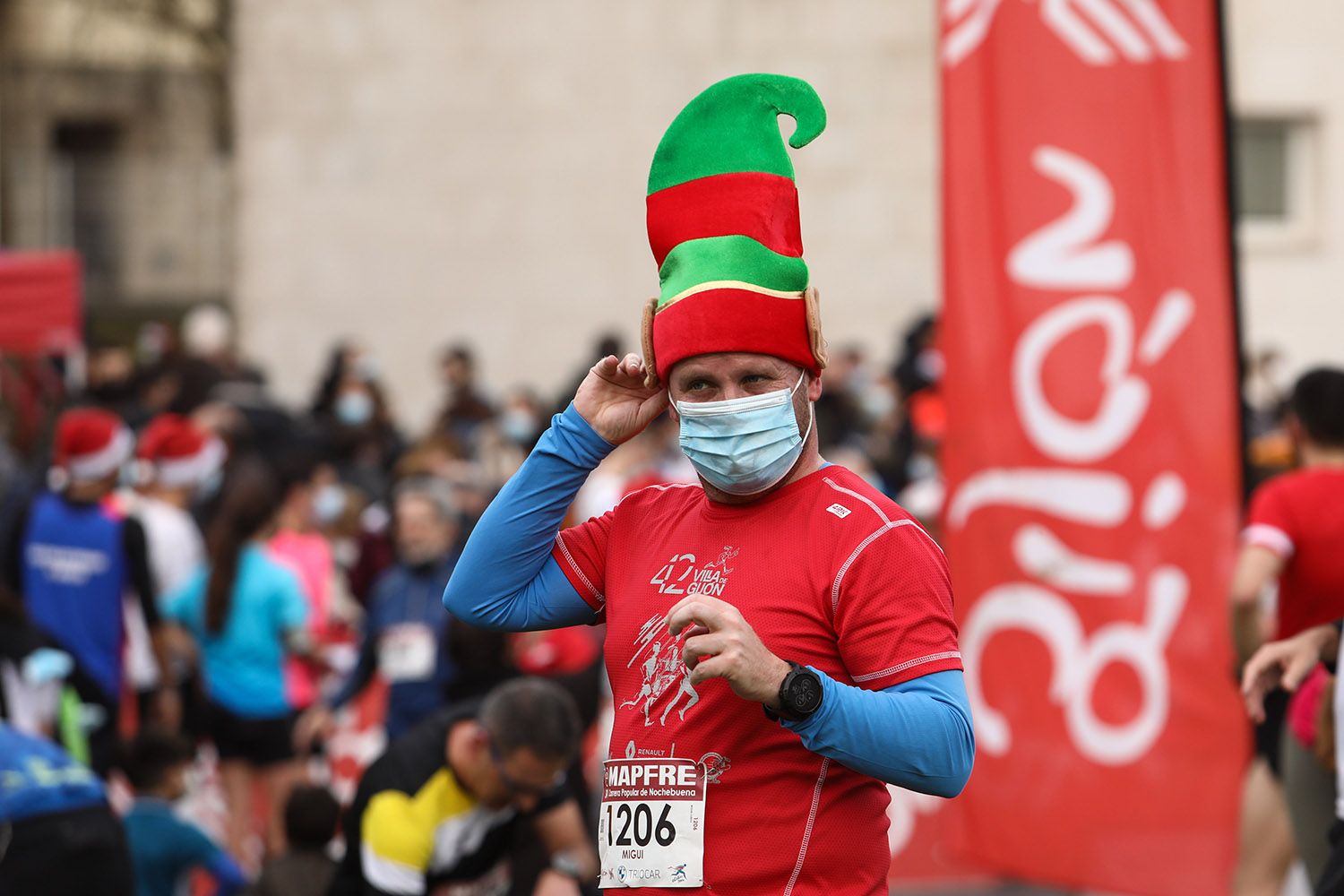 La carrera Popular de Nochebuena de Gijón