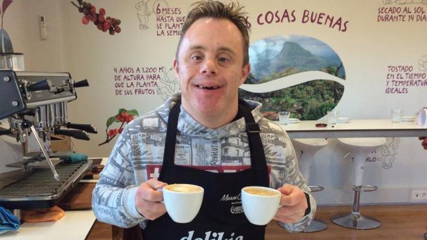Roberto Pereira, aspirante a mejor barista de España: "Con estas manos se puede hacer todo"