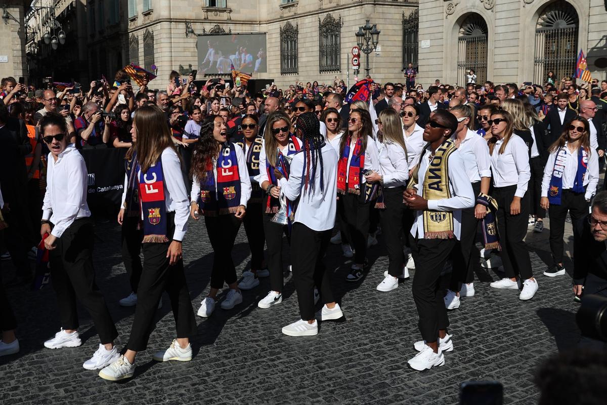 Las imágenes de la celebración de la segunda Champions del Barça en Barcelona