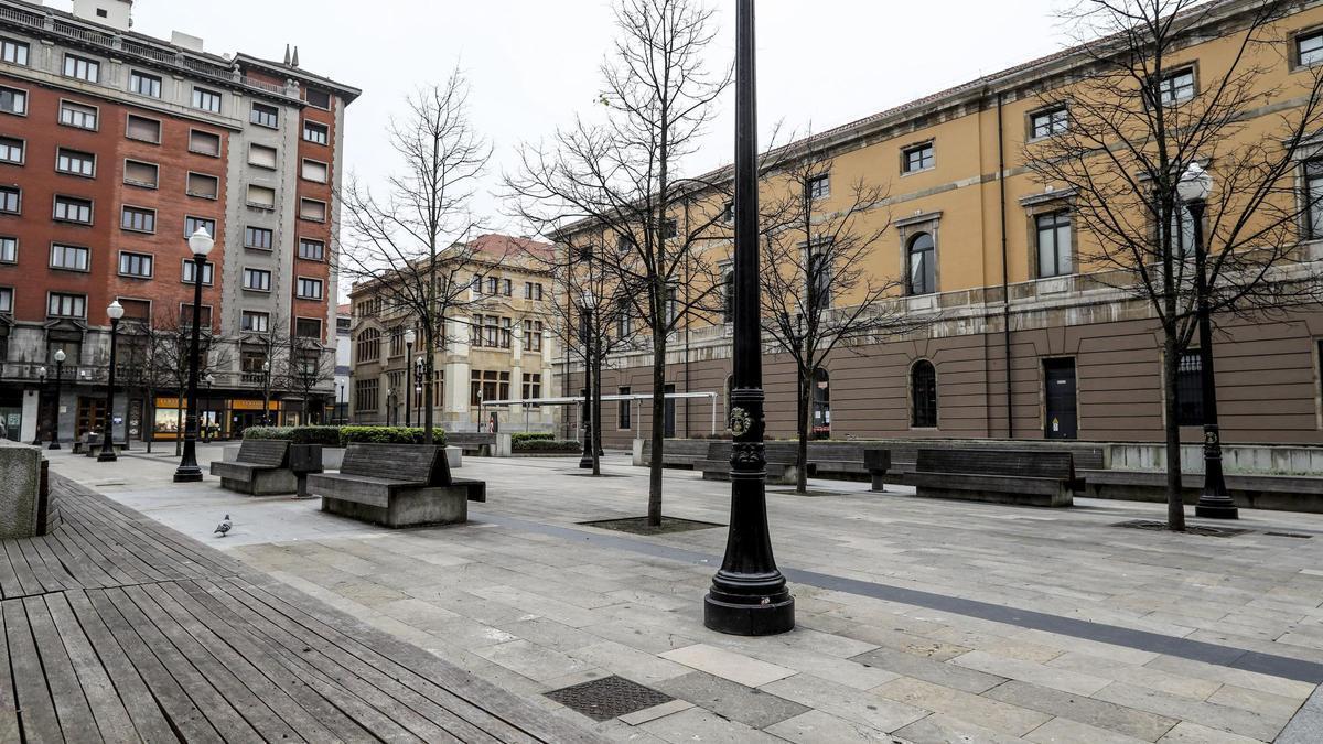 Lugar del suceso en Gijón.