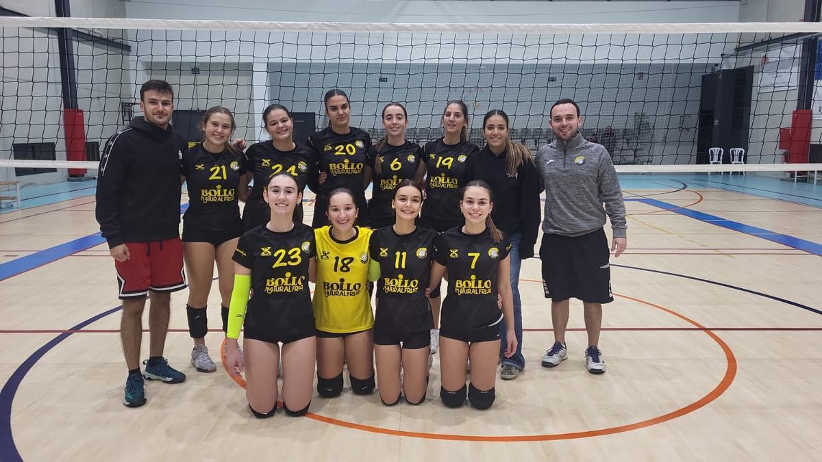 Equipo juvenil de 2ª del Club Voleibol Real de Gandia
