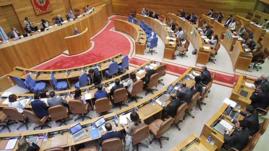 Panorámica del Parlamento gallego durante la pasada legislatura.