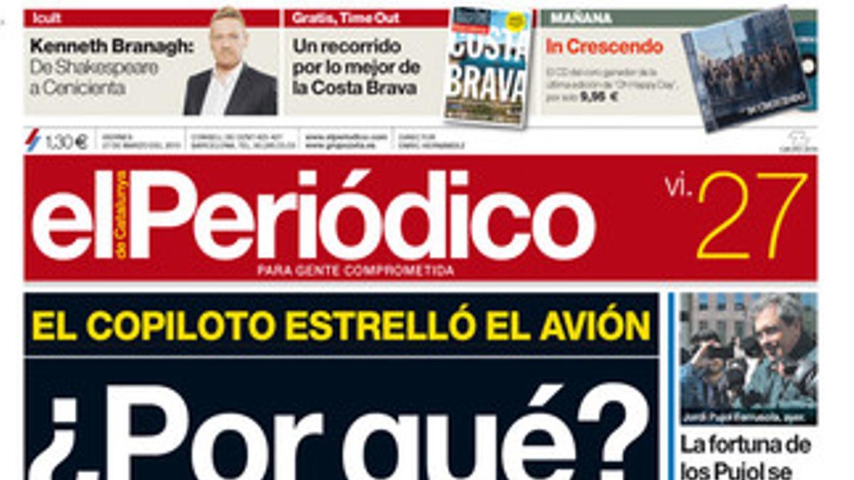 La portada del 27 de marzo