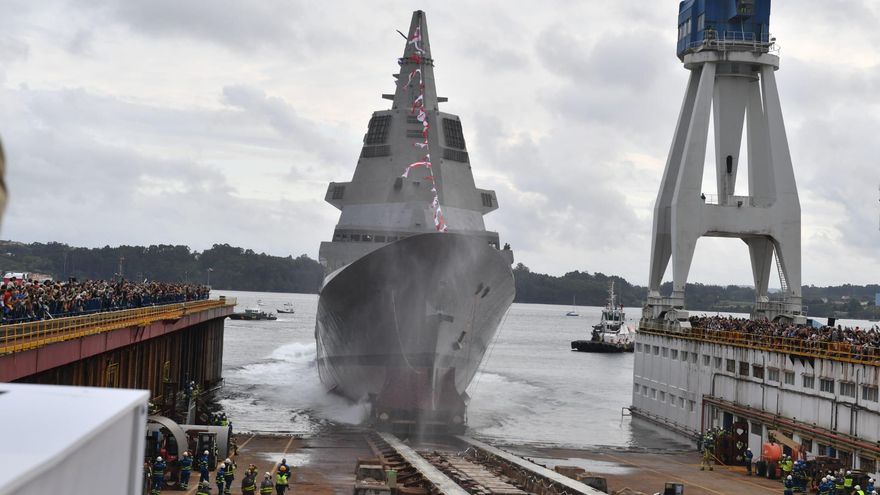 Botadura de la fragata ‘Bonifaz' en Ferrol