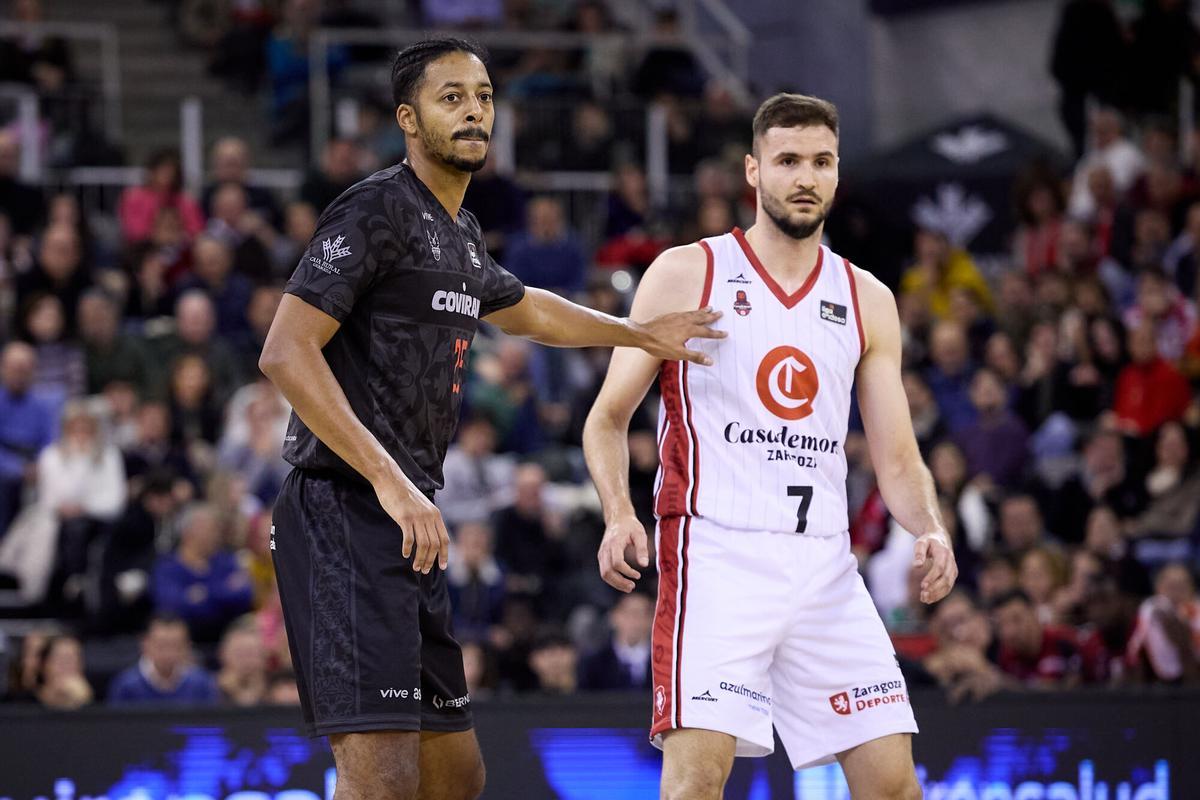 Miguel González, en el partido del Casademont Zaragoza en Granada.