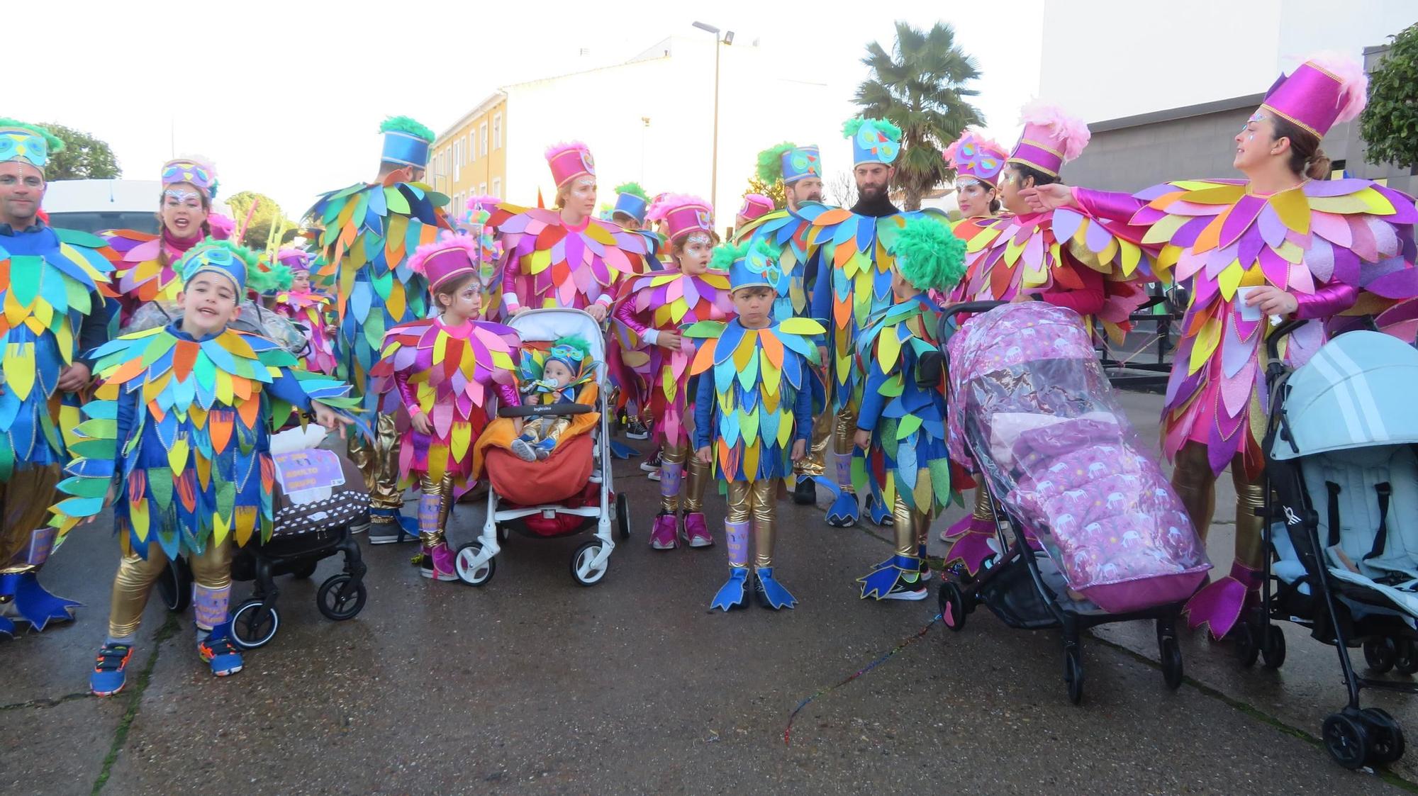 Multitudinario y colorido pasacalles de Carnaval en Monesterio