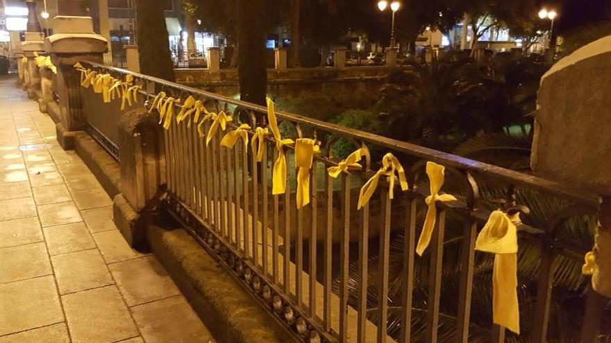 Retiran lazos amarillos instalados en el puente de sa Riera de Palma