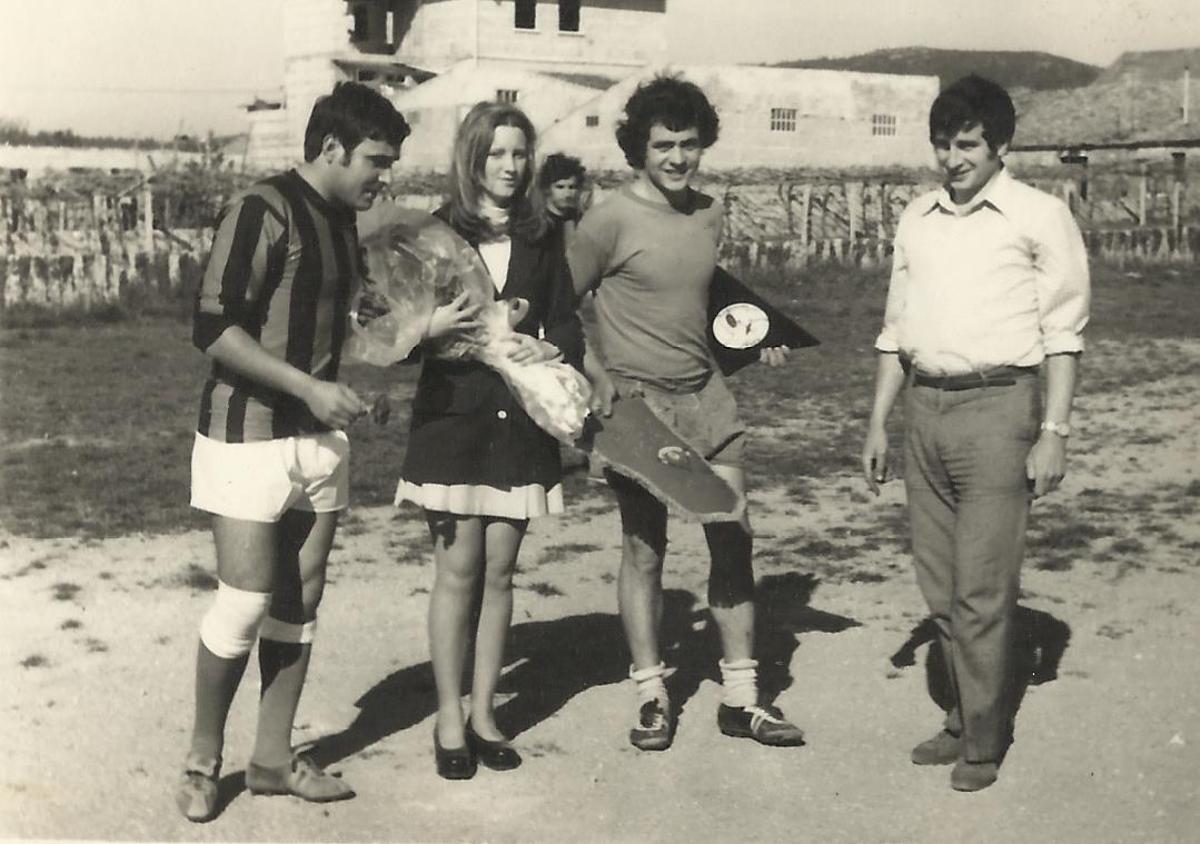 Un partido jugado en Barrantes en sus prolegómenos.
