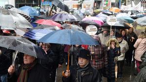 Manifestación de los pensionistas en Madrid.