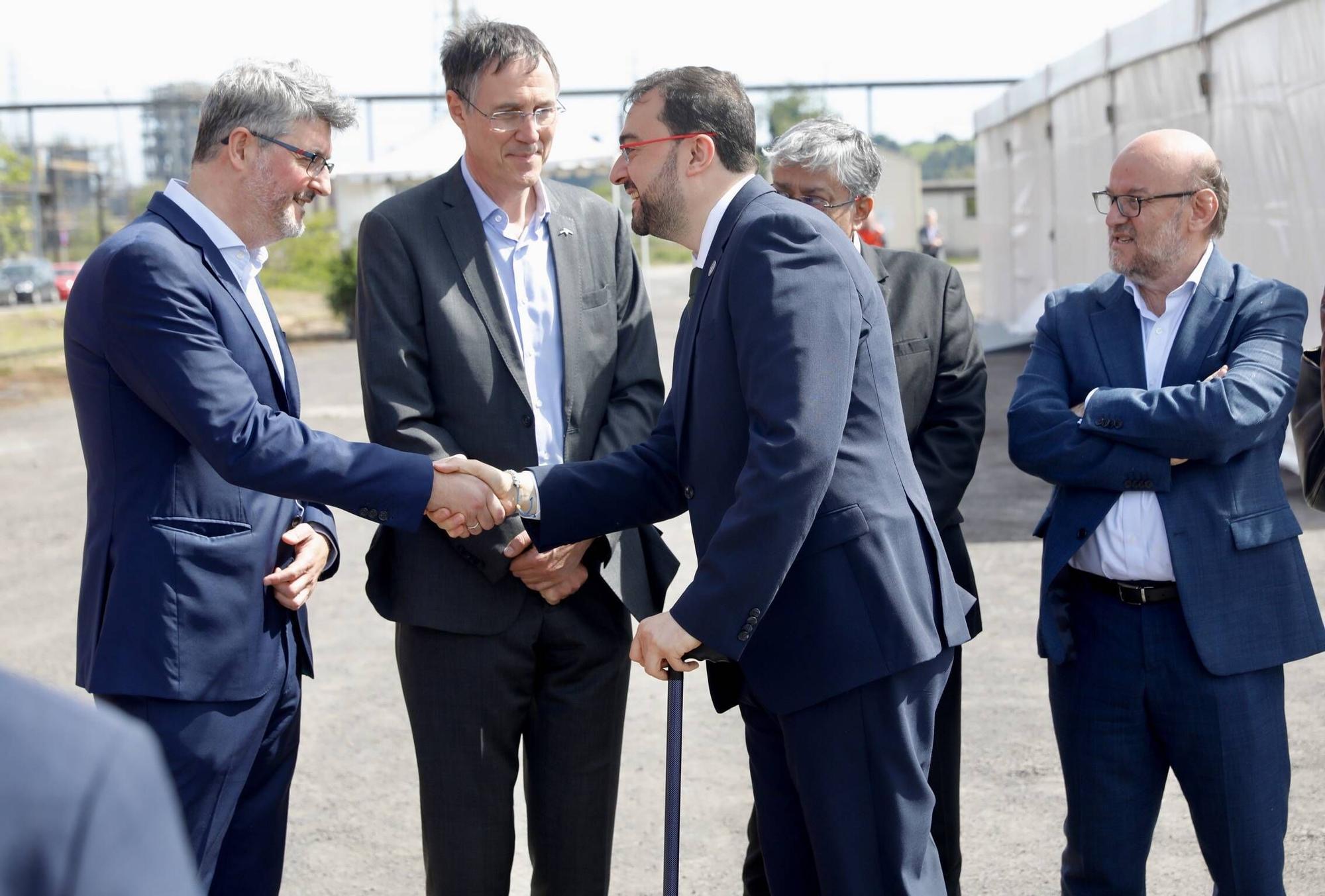 EN IMÁGENES: Así fue la inauguración de las obras para el horno eléctrico hídribido de Arcelor en Gijón