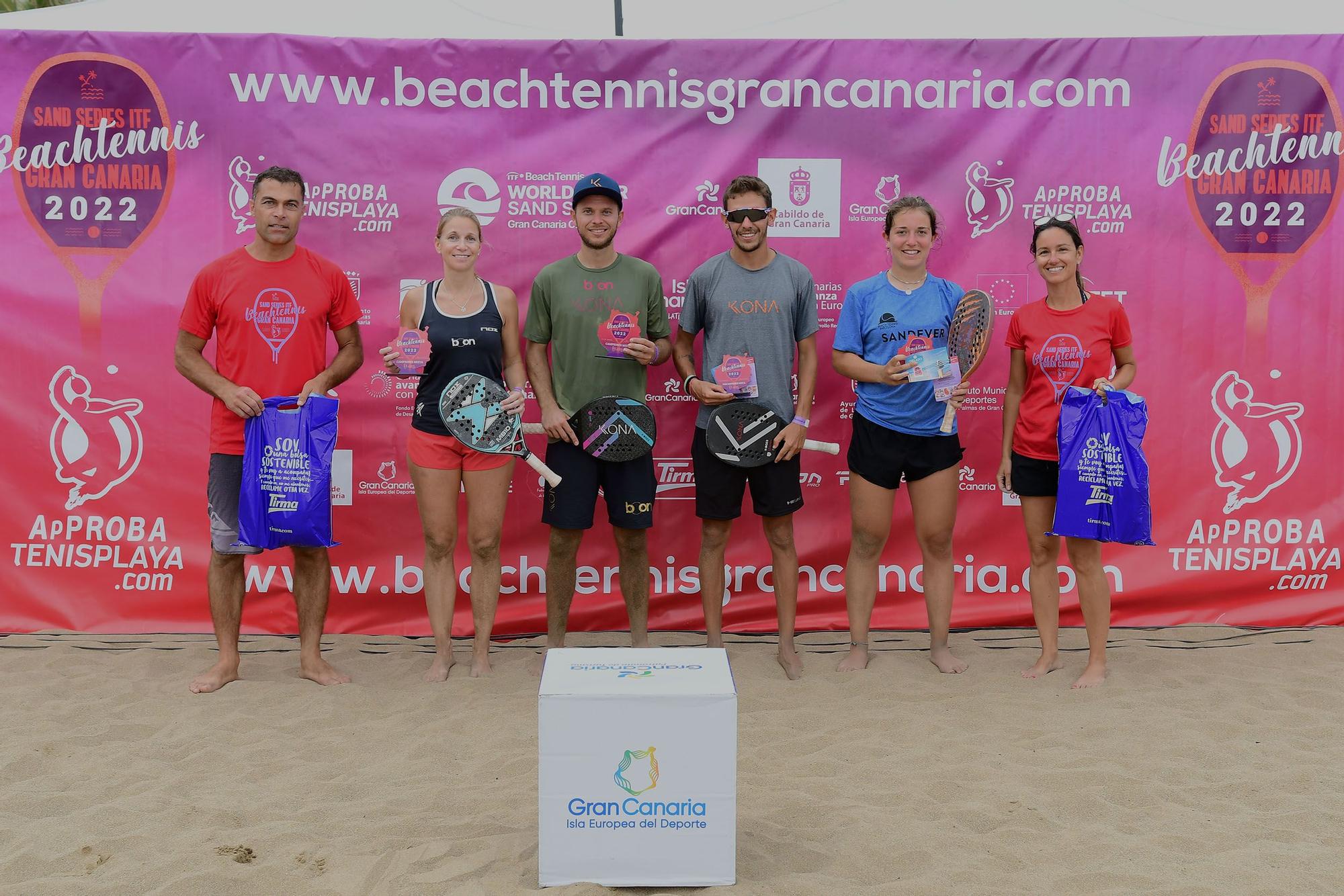 Biglmaier y Ringlstetter, campeones en categoría mixta del Sand Series ITF Beach Tennis Gran Canaria Classic 2022