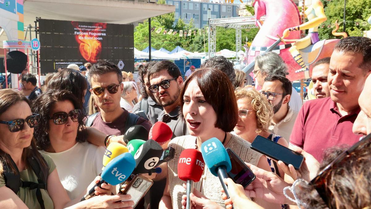 Diana Morant en Alicante: "Que todo el peso de la ley recaiga sobre estos sinvergüenzas"