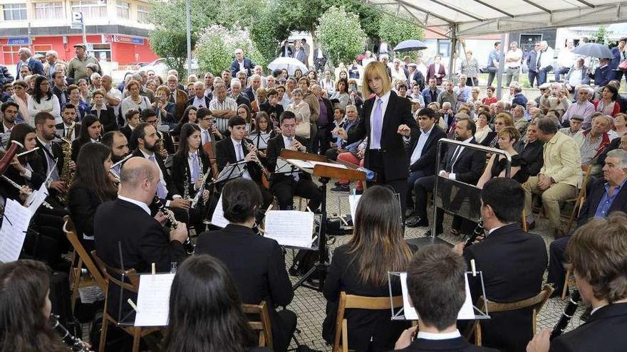 Concierto de la Banda de Lalín durante los festejos patronales del año pasado. // Bernabé/Javier Lalín