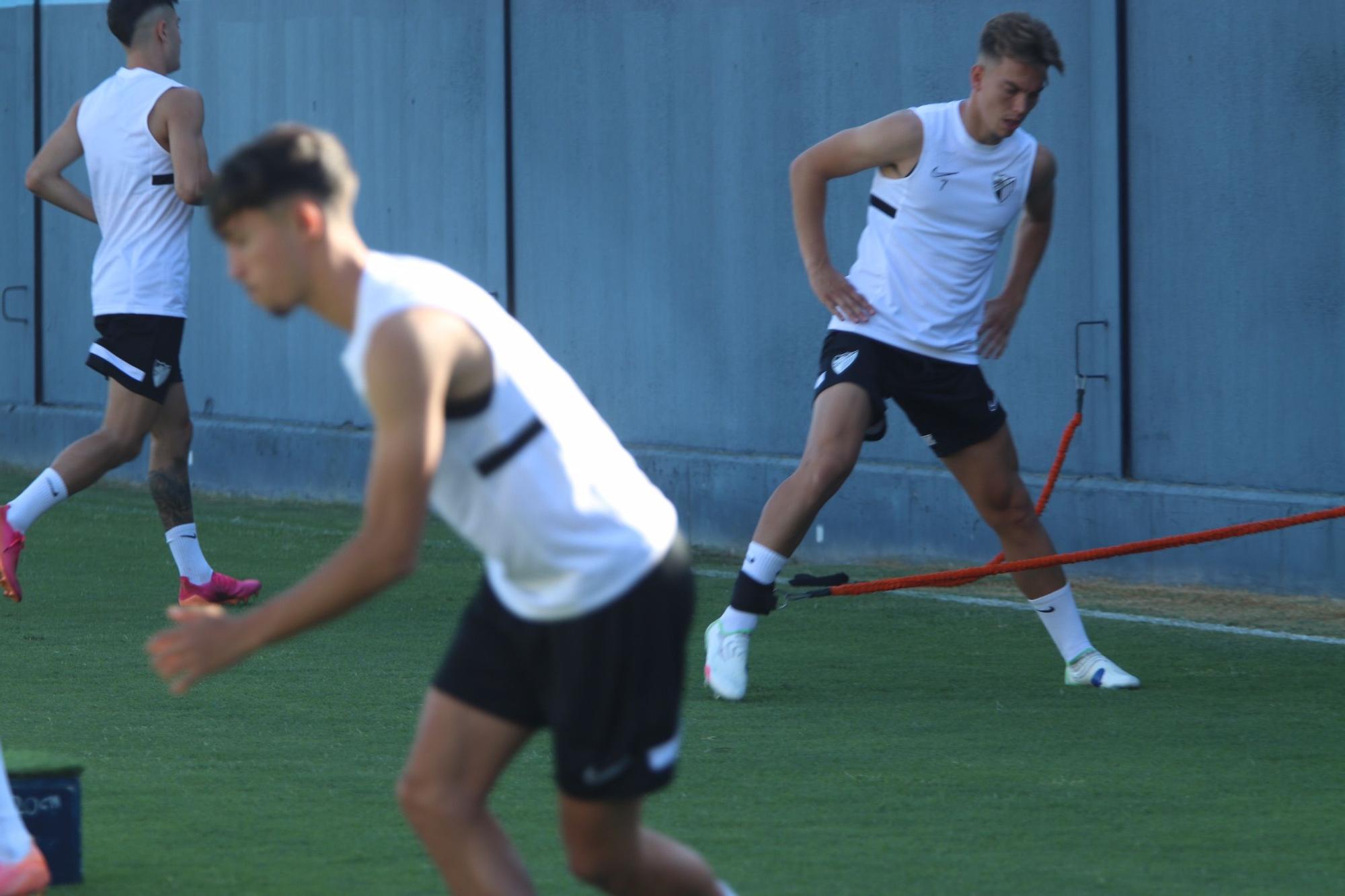 Primer entrenamiento del Málaga CF