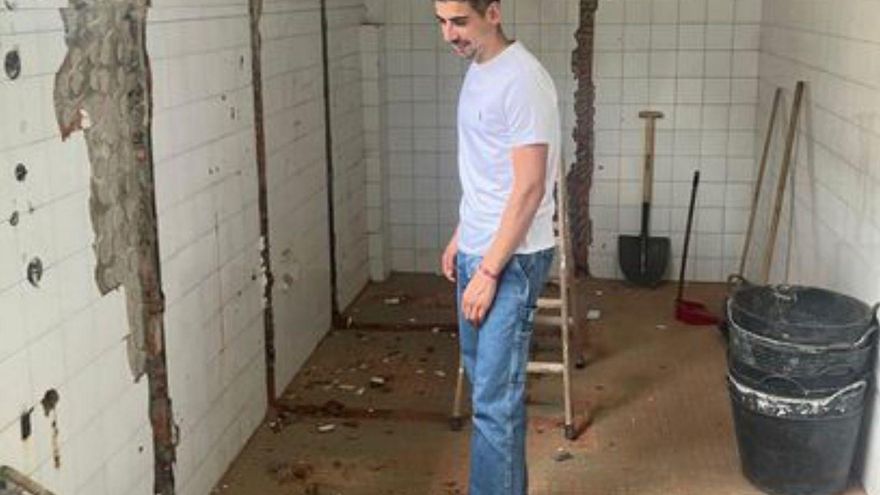 Souto visita los trabajos.