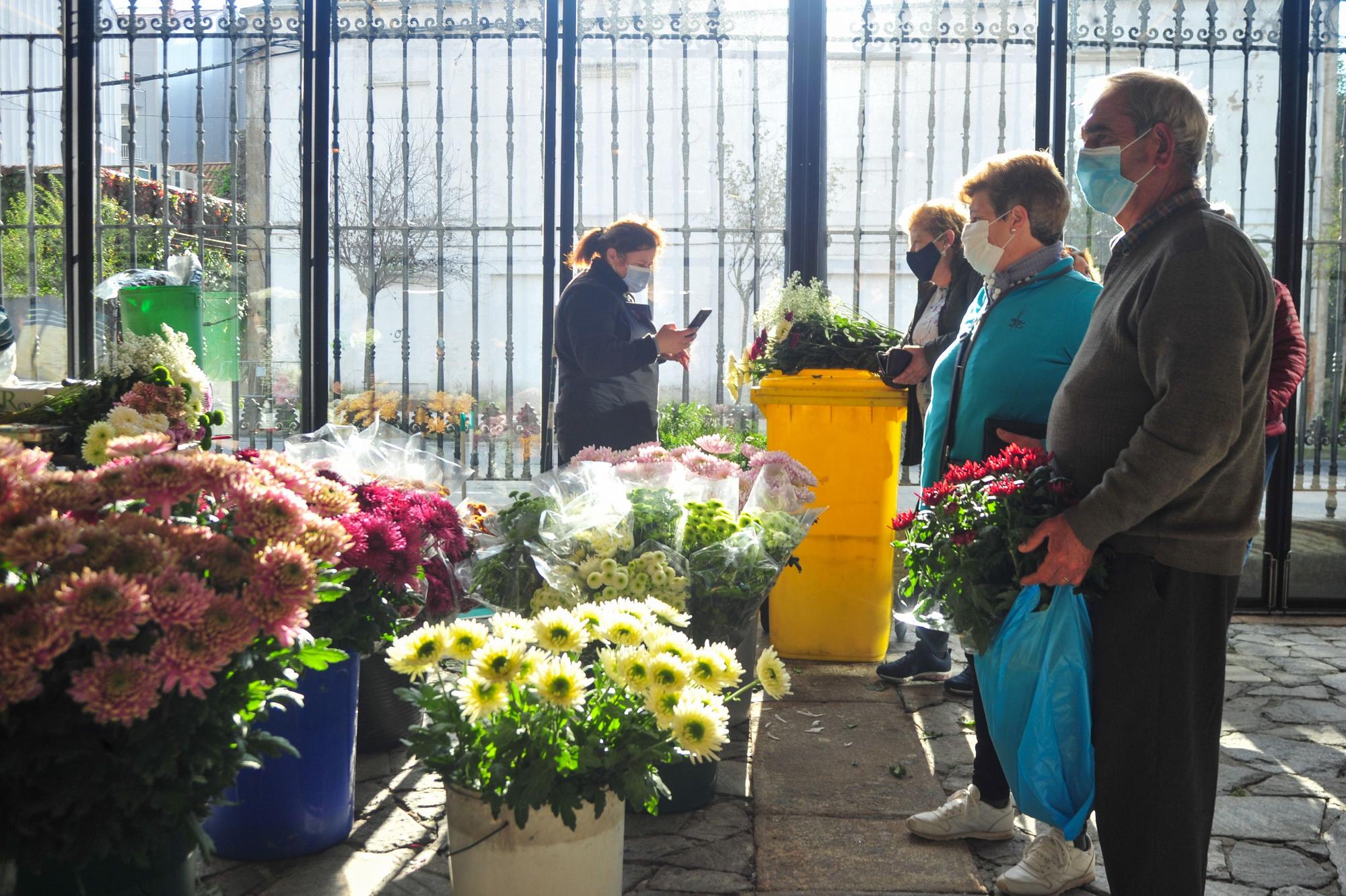 El Mercado das Flores en la Praza da Peixería.