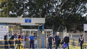 Salida de trabajadores de Ford Almussafes, la pasada semana.