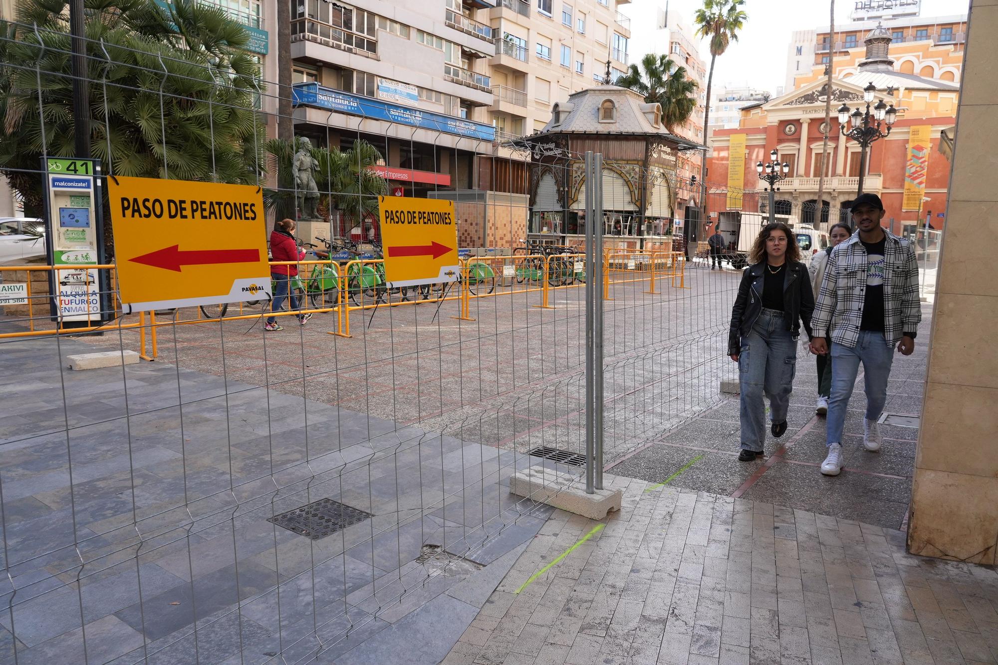 Arranca la transformación de la plaza de la Paz de Castelló en un espacio diáfano más peatonal y accesible