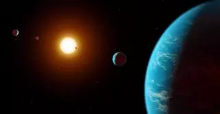 El IAC colabora en el hallazgo de cinco exoplanetas del mismo sistema planetario