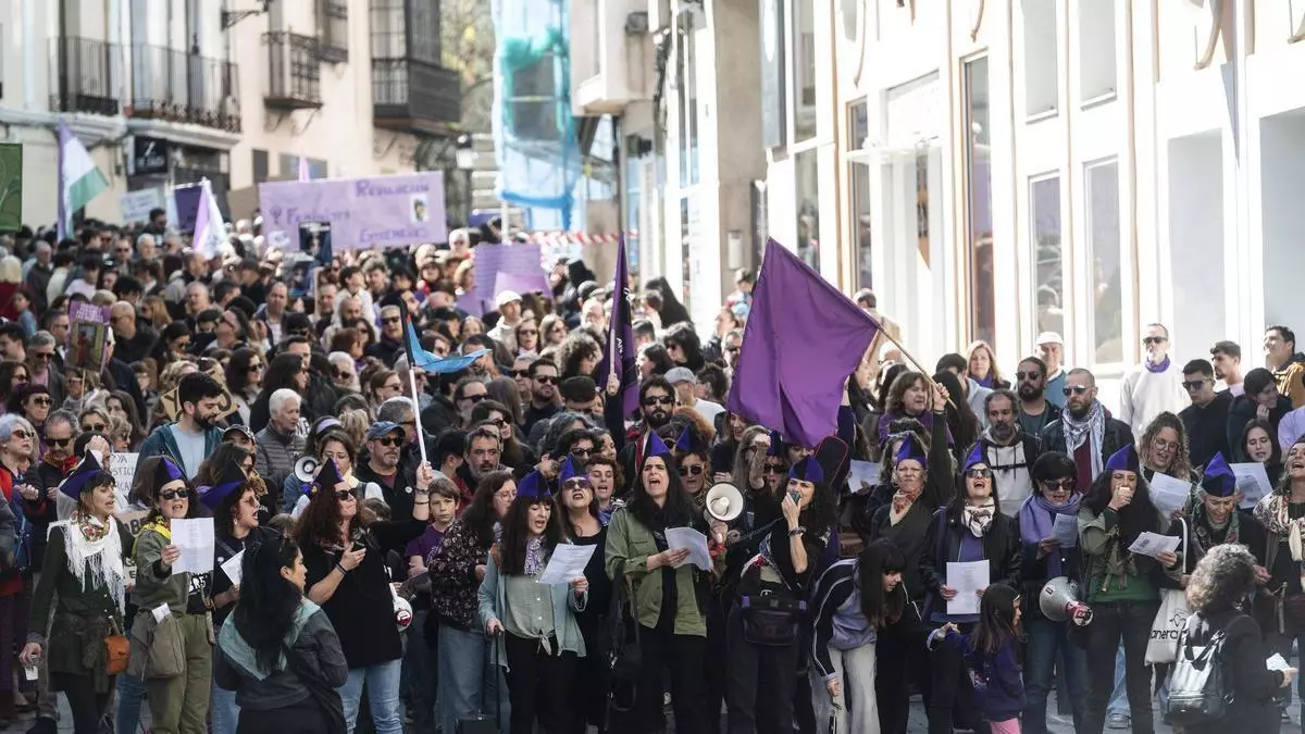 2.000 personas alzan la voz en las calles de Cáceres en favor de "una igualdad real"