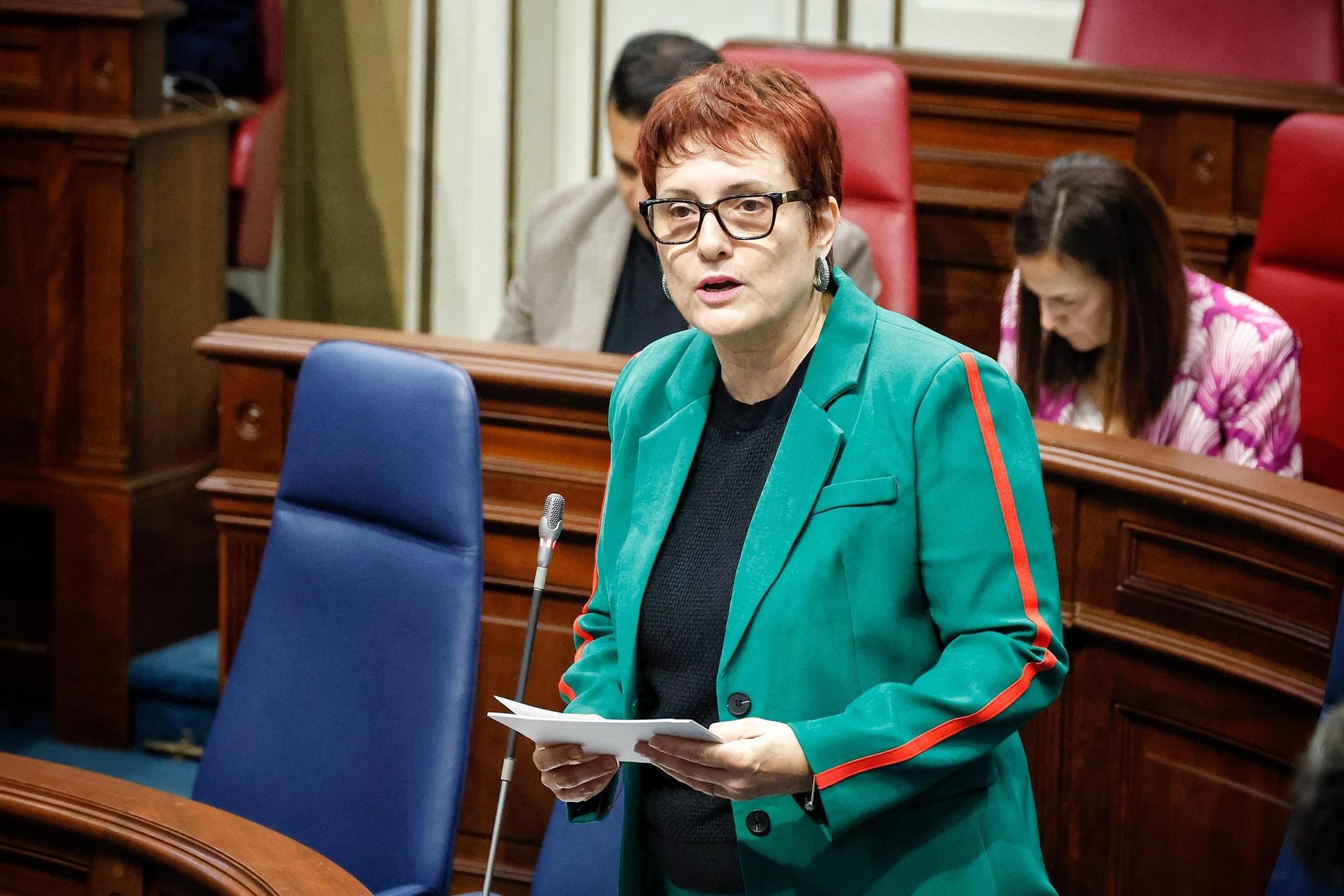 Pleno del Parlamento de Canarias, este miércoles