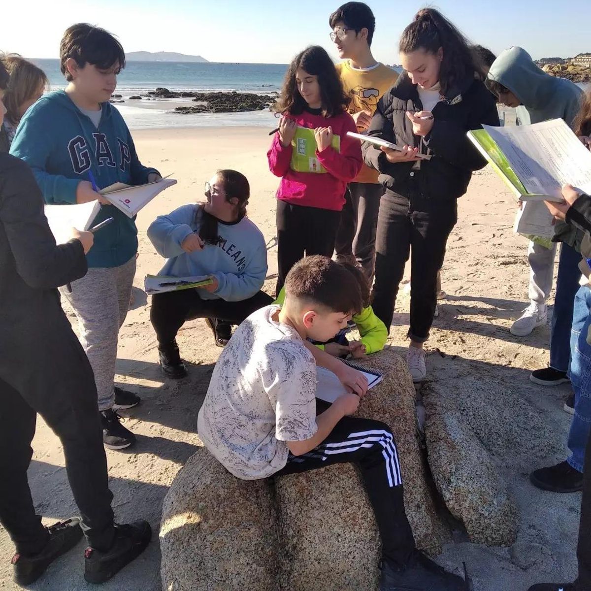 Una de las actividades organizadas en la playa.